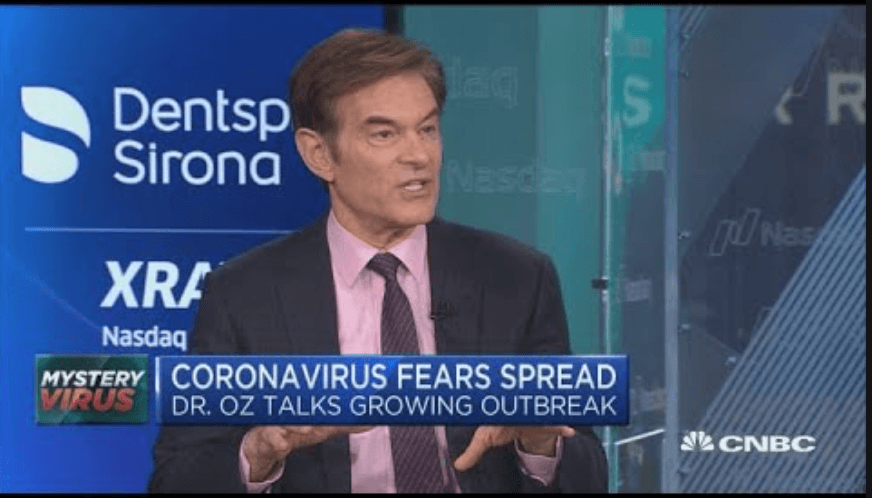 Corona virus scare on the news 